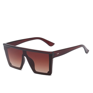 Nouvelles Lunettes de Soleil de Luxe Tendance pour Hommes et Femmes, Monture Carrée, Verre Monobloc PC UV400, Style Coloré - Product Image 3