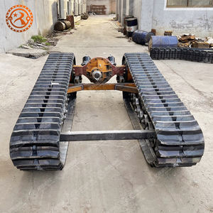 Châssis à chenilles en caoutchouc tout-terrain personnalisé, adapté aux concasseurs, véhicules à chenilles haute durabilité, conduite stable et robuste - Product Image 2