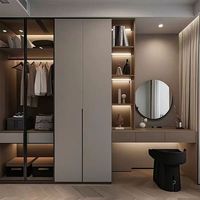 Armoire sur mesure pour toute la maison, armoire intégrée minimaliste, armoire en verre et meuble d'entrée pour projets d'aménagement intérieur