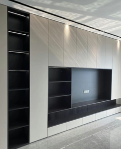 Mueble de TV Personalizado para Hogar, Hotel, Villa, Madera Maciza, Inteligente, Moderno, Lujoso, Minimalista, Fábrica de Origen, Diseño Gratuito, MOQ 2 Piezas - Product Image 2