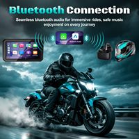 Écran CarPlay pour moto de 6 pouces, caméra embarquée 2K, étanche IP67, navigation GPS et support magnétique à dégagement rapide TPMS pour toutes les motos