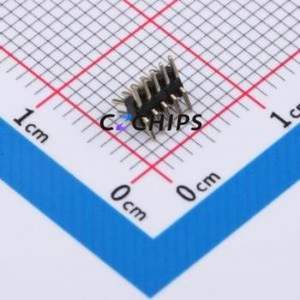 ZX-PZ1.0-<b>2</b>-5PWZ <b>Pin</b> Header SMD,P=1mm <b>Connector</b> ( <b>Pin</b> Structure: 2x5P )( Pitch: 1mm )( Row Spacing: 1mm ) - Product Image 2