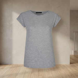 T-shirts décontractés en jersey pour femmes grandes tailles, 100 % coton, écologiques, col rond, été, approvisionnement ODM du Bangladesh - Product Image 2