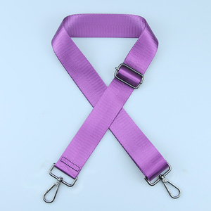 Cinturino <span class=keywords><strong>viola</strong></span> tinta unita tracolla lunga 3.8cm tracolla all'ingrosso tracolla larga OEM ODM - Product Image 3