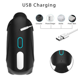 Entraîneur d'endurance pénienne, masturbateur masculin avec stimulation du gland et du scrotum, fonction de gémissements interactifs, jouets sexuels pour hommes - Product Image 5