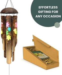 Piney Bamboo Wind Chimes-Campanas de viento de madera para exteriores - Product Image 2