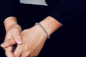 Vaf Belcher Quảng Trường Rolo Liên Kết Chuỗi Vòng Đeo Tay 316L Thép Không Gỉ Sliver/Vàng Hộp Tròn Vòng Đeo Tay Cho Phụ Nữ Người Đàn Ông - Product Image 6