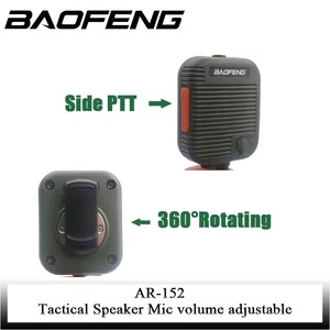 Baofeng <strong>AR</strong>-152 Walkie Talkie Microphone <strong>Speaker</strong> Tactical Two Way Radio UV-5R UV-82 BF-888S Headset Mic Wireless Radio Microphone - Product Image 3