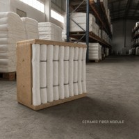 Module en fibre céramique pour four à coupole, bloc d'isolation réfractaire, résistant aux hautes températures, revêtement de four à 1430°C