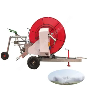 Agriculture Traveling Water Wheel Big Rain Gun Hose Reel Irrigation System 50-160 For Sale