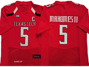 Camisetas de Fútbol Americano de Alta Calidad de la Universidad Texas Tech 5 # Camiseta Deportiva MAHOMES II al por Mayor, Edición Limitada VP, Manga Corta, Talla Grande, 100% - Product Image 4