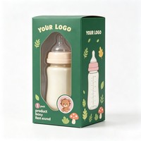 Boîte d'emballage personnalisée en gros pour bouteille d'eau en verre, boîte portable sur mesure avec logo pour bouteille d'eau avec fenêtre en PVC