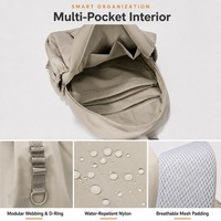 Sac à dos de créateur multifonctionnel léger et élégant pour femme, idéal pour les voyages quotidiens, avec poches zippées, de qualité, portable et durable