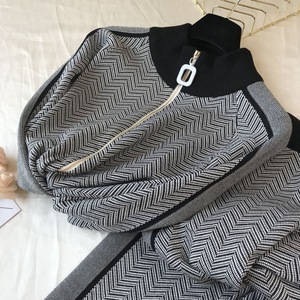 Moda donna calda tuta a maglia abbigliamento Festival elegante Street 2 pezzi completo tuta donna - Product Image 4