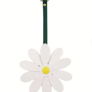Wholesale Pu Leather Beautiful Luxury Women Pendant Elegant Pretty Promotional Flower Keychain <b>Bag</b> <b>Charms</b> - Product Image 5