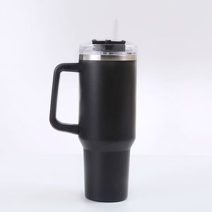 Car H1.0 <b>Handle</b> <b>Travel</b> Tumbler 40oz Double Wall Vacuum <b>Mug</b> Lid Straw Anti-Slip OEM Custom Logo - Product Image 6
