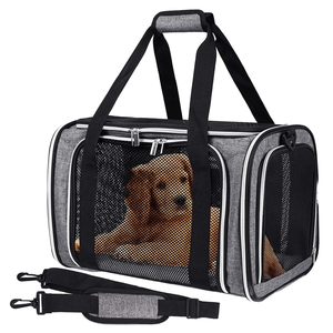 Pet seyahat taşıyıcısı, kedi taşıyıcılar köpek taşıyıcı küçük orta kediler köpekler yavru, havayolu onaylı küçük köpek taşıyıcı yumuşak taraflı - Product Image 1