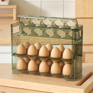 Factory supply variety savings egg storage container auto rolling egg storage container organizer