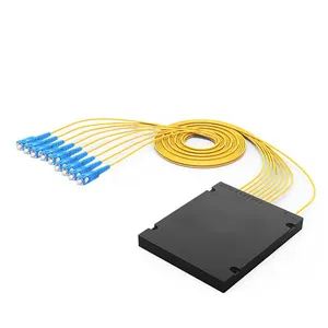 FTTH fibra óptica micro 1260-1650nm ABS Box 1x2 1x4 1x8 1x16 PLC Splitter