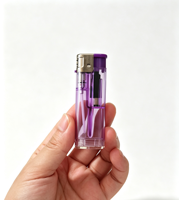 Prix de gros d'usine briquet électronique à gaz jetable en plastique pour fumer des cigarettes emballage avec logo personnalisé