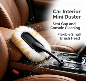 100% Wool Car <b>Duster</b> Brush Soft Scratch Free Detailing Dusting Mitt Wheel <b>Cleaner</b> for Car Care - Product Image 5