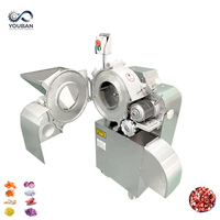 YouBan Multifunctionele 3D Snijmachine voor Vers Halfgevroren Vlees Cassave Mango Banaan Kaas Kubus Reep Plak Snijden SUS304