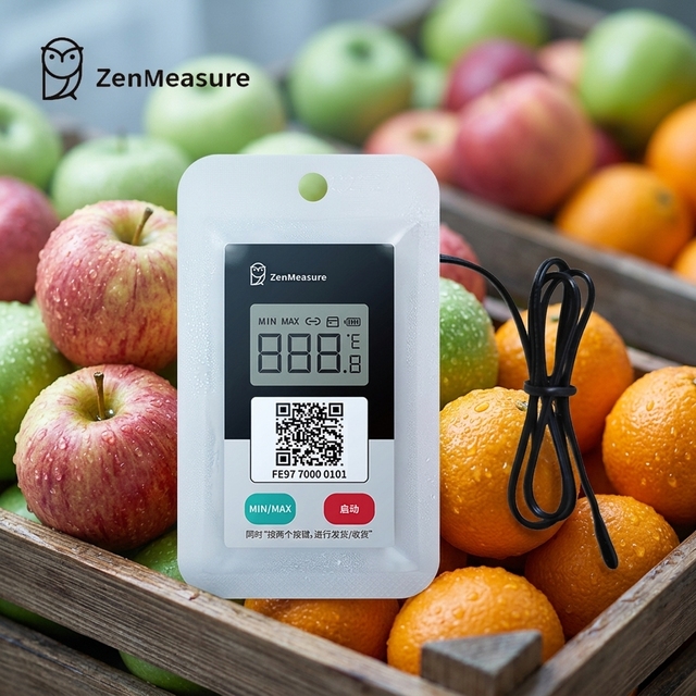 ZenMeasure Wireless ABS Temperature Data Logger 5.0 IP65 Waterproof 60 Days Logging Smart App Control Cold Chain OEM Support