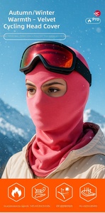 Masque de ski JX personnalisé avec logo imprimé, couleur unie, vierge, uni, pour le sport, le cyclisme, la moto, masque de ski <span class=keywords><strong>2</strong></span> trous, cagoule ninja, cagoule crâne - Product Image 5