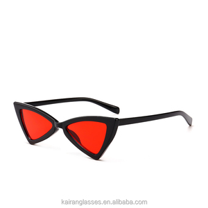 Benola Sexy Fashion Triangle Women <b>Sunglass</b> 7050 S Black PC Frame Acrylic Lenses Smoke - Product Image 3