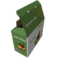 Commande en gros bon marché acceptée boîte de fruits réutilisable emballage utilisé, boîte en carton banane imprimée personnalisée