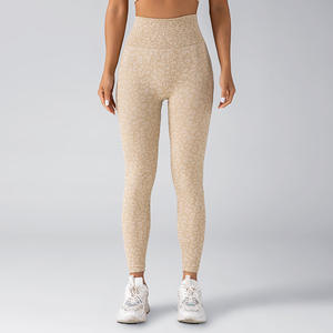 Leggings léopard sans couture Fitness femmes fesses froncé pantalons de Yoga Gym Push up collants Scrunch taille haute Leggins vêtements de sport pour femmes - Product Image 5