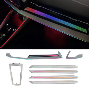 64 Colors Laser Carving Ambient Light for Audi A3 2021-2024 <b>Car</b> <b>Interior</b> Lighting Upgrade Accessories Air Vent Light - Product Image 1