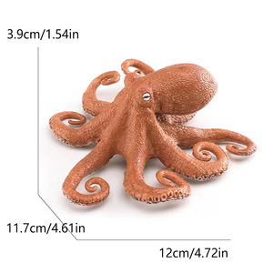 Nouveauté transfrontalière : Figurines d'animaux marins à assembler : Phoque, Loutre, Pieuvre, Salamandre, Seiche, Anémone, Jouet escargot vivant - Product Image 4