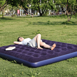 Outdoor air Cushion <b>Bed</b> <b>Folding</b> Single Person Inflatable Mattress with Thick Flocking Mattress Household Inflatable Mattress - Product Image 4