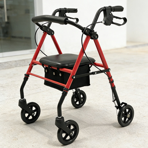 HanBangJiaYe Carbon Steel Walker Elderly <strong>People</strong> Rehabilitation Therapy Comfortable Convenient Height Adjustable Light Weight One - Product Image 1