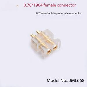 Connecteur de carte mère en cuivre 0,78 broches QDC <span class=keywords><strong>TFZ</strong></span> pour aide auditive UM0.78MM2PIN, connecteur audio en cuivre double broche DIY 25A - Product Image 6