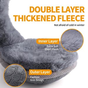 Orejeras Plegables Cálidas para el Invierno, Tejidas, a Prueba de Frío, Venta al por Mayor - Product Image 4