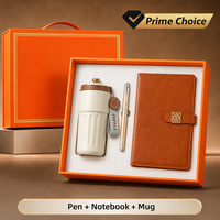 Carnet de notes A5 personnalisé avec logo, en acier inoxydable, pour affaires, coffret cadeau, carnets de notes exécutifs, stylo en métal