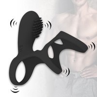 Jouets de masturbation pour hommes Télécommande 10 fréquences Jouet sexuel vibrant Aspirant Verrouillage du sperme Anneau de prostate pour hommes