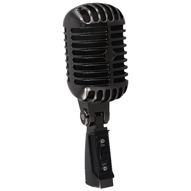 Professional Classic Retro Dynamic Vocal Microphone Cardioid XLR Metal Swing Mic for Live Performance Karaoke Wired Conferencing