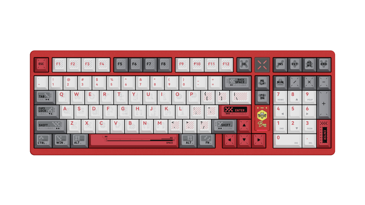 X100 Max rouge (interrupteur miel-HMX