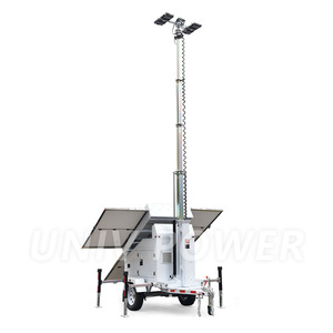 Tour d'éclairage mobile extérieure haute efficacité 2026 avec bloc d'alimentation solaire performant pour applications de construction - Product Image 3