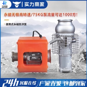 Bomba Sumergible Portátil de Acero Inoxidable para Control de Inundaciones, Drenaje de Gran Caudal, Riego, Imán, Frecuencia Variable - Product Image 4