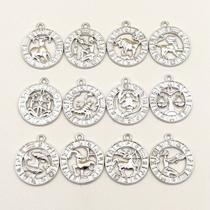 Charmes du zodiaque strass douze Constellations <span class=keywords><strong>signe</strong></span> breloques alliage pour la fabrication de bijoux bracelets à bricoler soi-même fabrication de colliers - Product Image 4