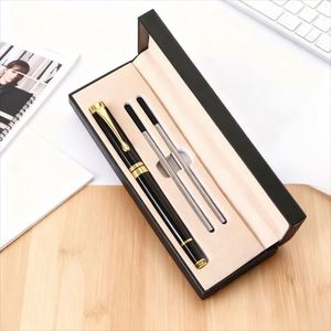 Hot-selling Custom Metal Ballpoint <b>Pen</b> Gift Box Laser Engraving Customizable Logo Business Signature <b>Pen</b> Black Ink for Corporate - Product Image 2