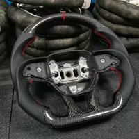Volant personnalisé pour Dodge Charger Challenger SRT, accessoires de voiture en fibre de carbone de haute qualité, volant de voiture sport