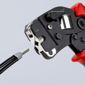 Herramienta de crimpado KNIPEX 97 53 09 SB para terminales (férulas), con ajuste automático para crimpado frontal con mangos - Product Image 5