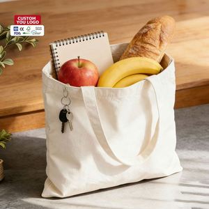 Custom Organic Cotton Canvas Tote <b>Bag</b> Promotional Eco Friendly Recycle Shopping <b>Bag</b> for Grocery - Product Image 1