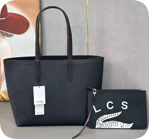 Demandez le catalogue : Sac fourre-tout léger et polyvalent pour femme, motif crocodile rétro, grande capacité, sac Lacoste. - Product Image 3