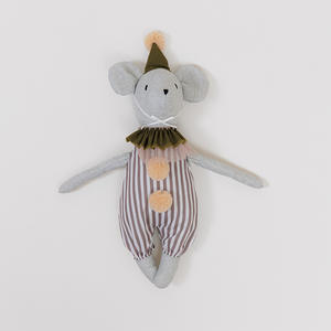 Poupée souris en tissu de coton faite à la main, vente en gros, style nordique, jouets mignons en coton et lin pour enfants - Product Image 6